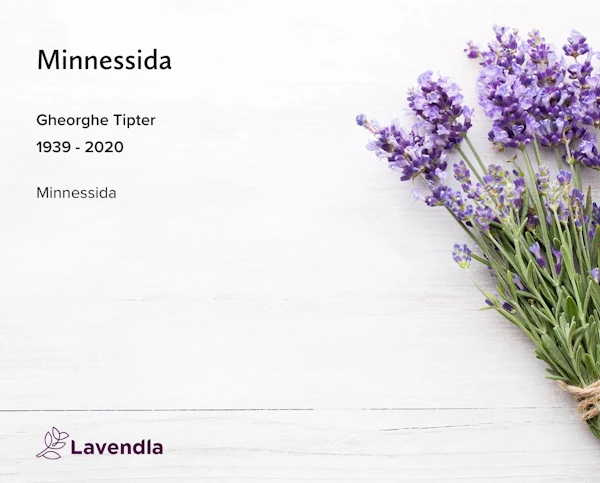 Inbjudningskort till ceremonin för Gheorghe Tipter
