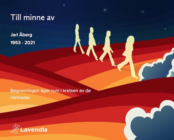 Inbjudningskort till ceremonin för Jarl Åberg