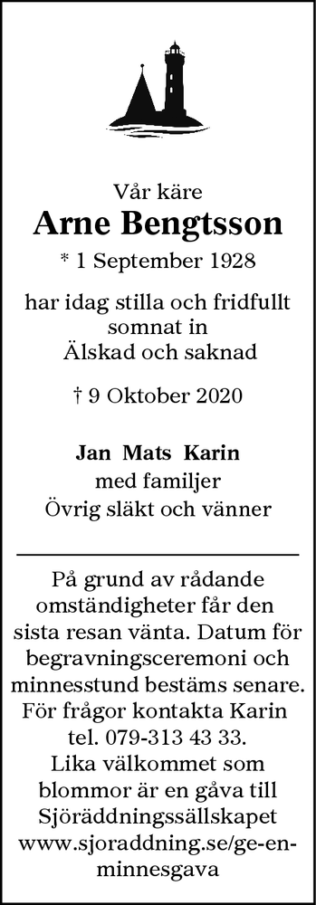 Dödsannons för Kulan
