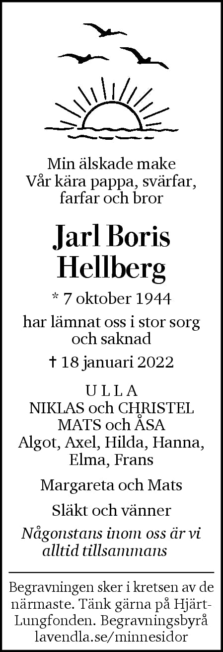 Dödsannons för Jarl