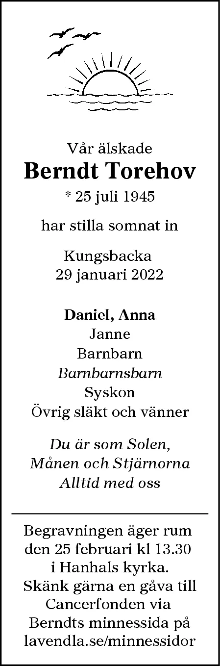 Dödsannons för Berndt