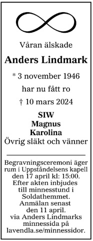 Dödsannons för Anders