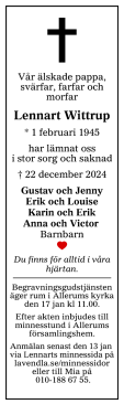 Dödsannons för Lennart