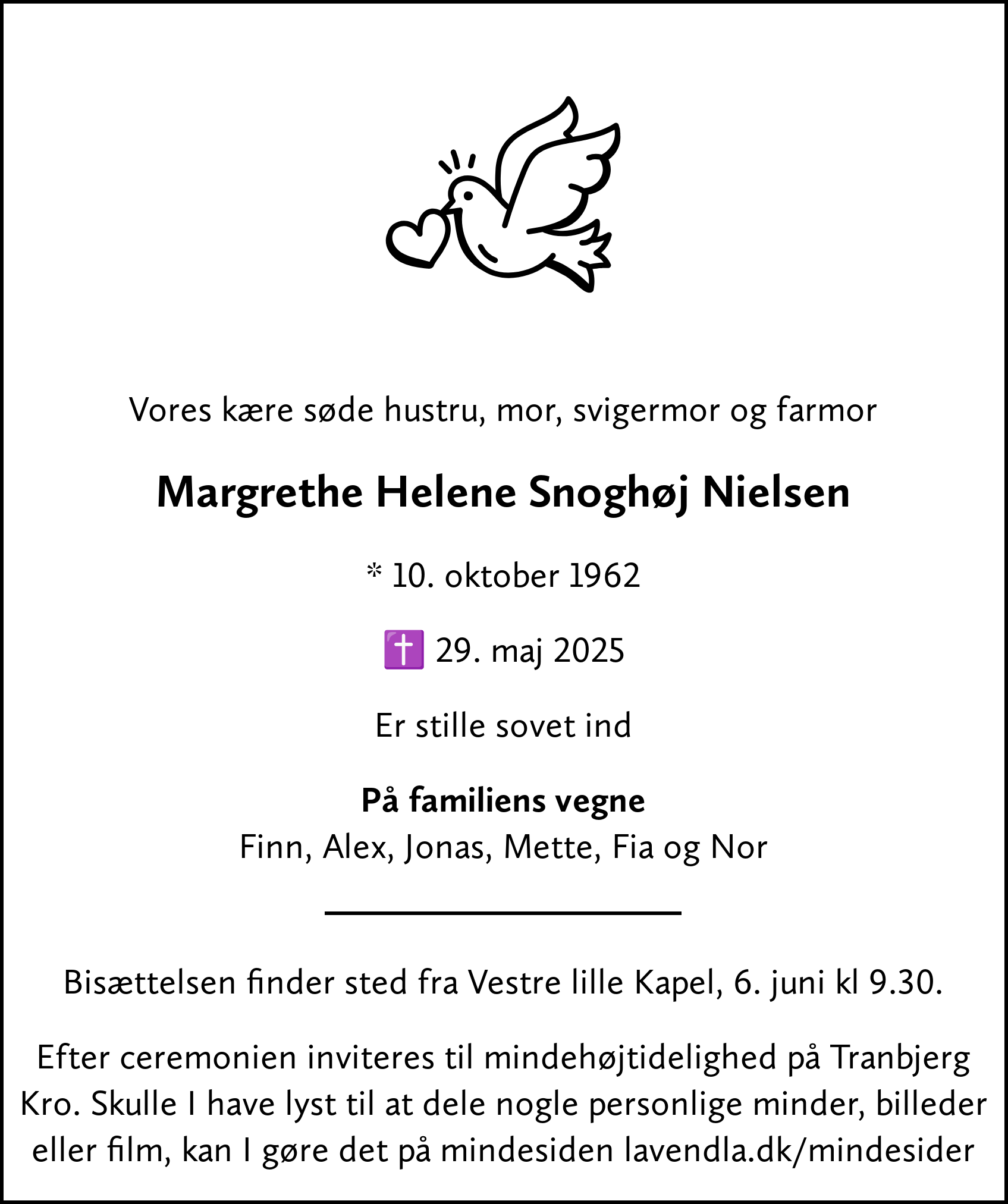 Dödsannons för Grethe