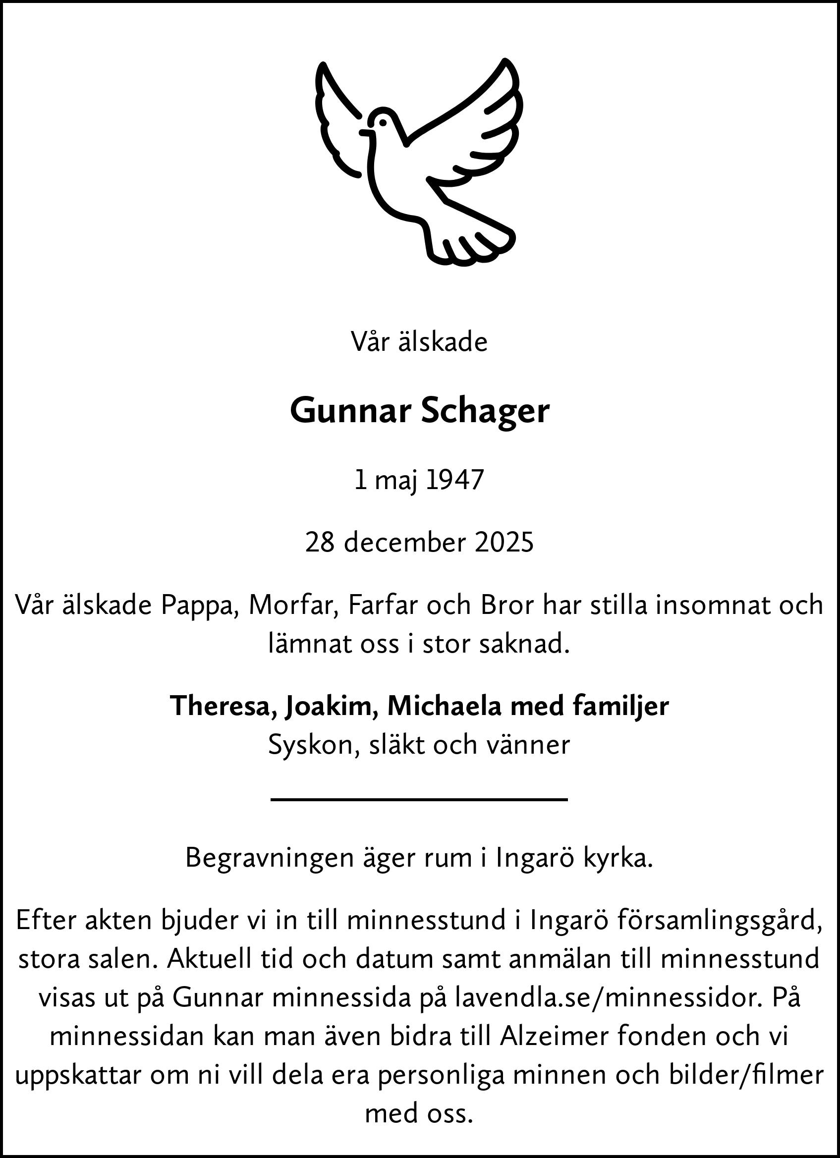 Dödsannons för Gunnar