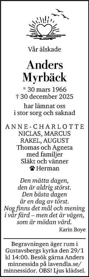 Dödsannons för Anders