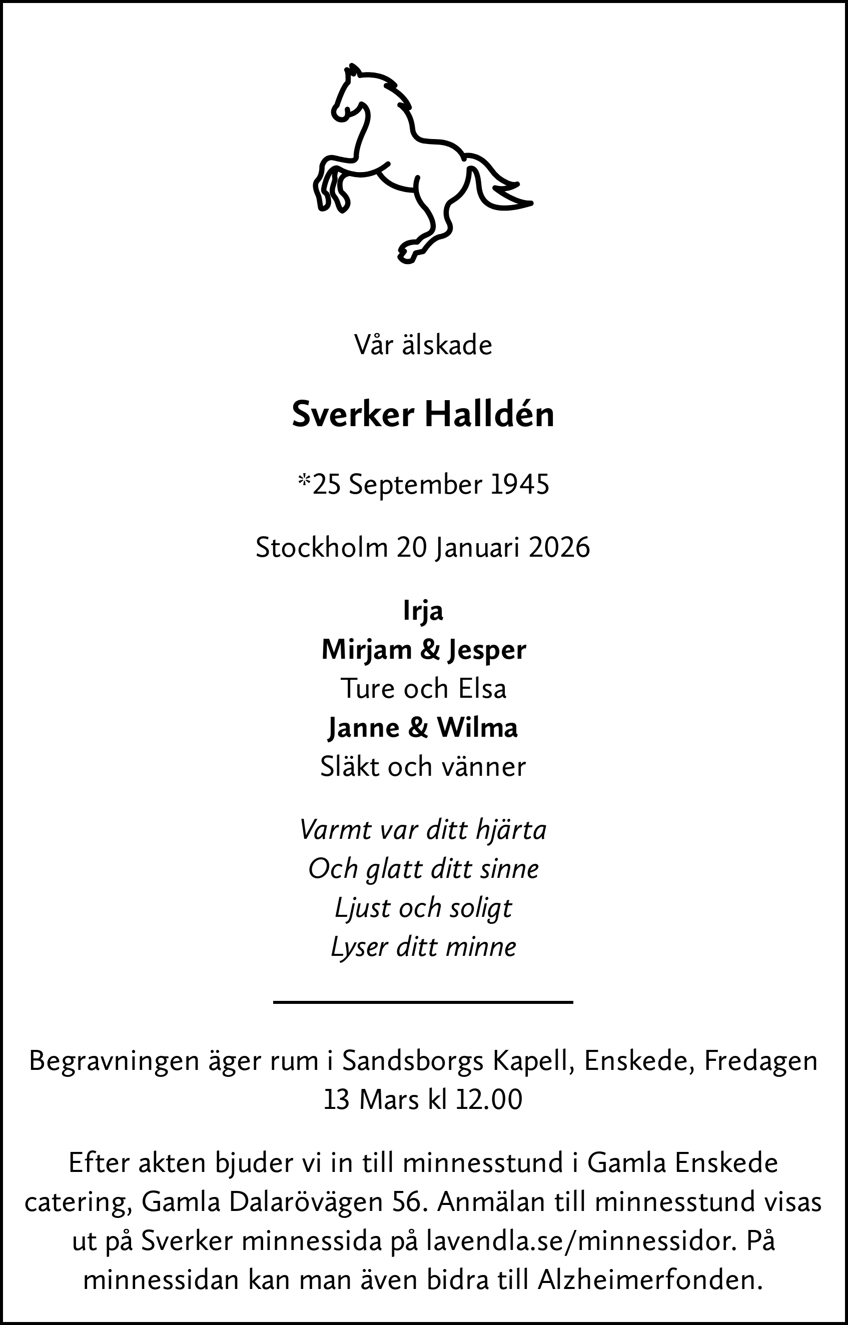 Dödsannons för Sverker