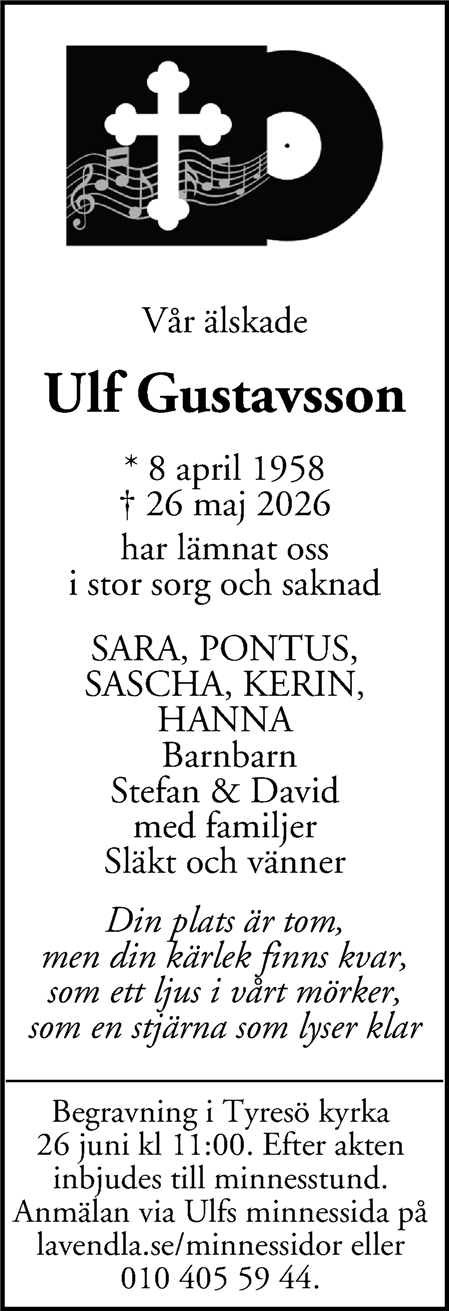 Dödsannons för Ulf